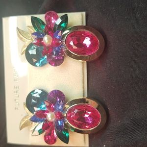 Vintage 80's clip-on earrings